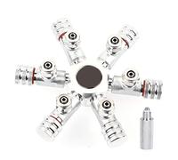 CO2 Splitter Valve for Aquarium | 2/3 / 4/5 / 6 Ways Distributor Regulator | Aluminum Alloy & Stainless Steel | Precise Needle Valve Control/Fish Tank Accessories (6 Passes)