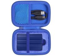 co2CREA Duro Viajar Caja Estuche Funda para Samsung T7 Shield / T9 Portátil SSD Externo(Azul)(Funda Solo)