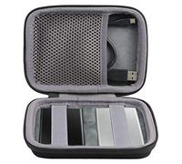 co2CREA Duro Viajar Caja Estuche Funda para Samsung T7 / T7 Touch Portable SSD (Interior 2 en 1 Negro + Gris)(Funda Solo)