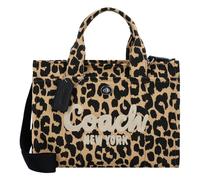 COACH Bolso de mano 'CARGO TOTE BAG WITH LEOPARD PRINT' camelo / ecru / negro One Size camelo / ecru / negro