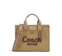 Coach Cargo Bolso de mano marrón, lona, mujer