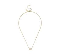 Coach Collar con colgante de tubo acolchado para mujer, Talla única, Latón, No es una piedra preciosa