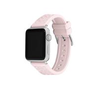 Coach Correa para Apple Watch, compatible con Apple Watch de 38 mm, 40 mm, 41 mm, 42 mm, 44 mm y 45 mm, correa intercambiable, crea tu estilo único, Rosa perlado, 38mm/40mm/41mm, Correa de silicona