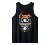 Coach Dad Like A Normal Dad Only Cooler Baseball Sports Camiseta sin Mangas
