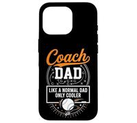 Coach Dad Like A Normal Dad Only Cooler Baseball Sports Carcasa para iPhone 16 Pro
