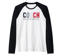 Coach Definition - Camiseta de Entrenador para Hombre, Divertida Camiseta Manga Raglan
