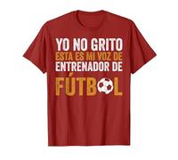 Coach Esta Es Mi Voz De Entrenador De Fútbol Camiseta, Hombre, Arándano, L