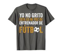 Coach Esta Es Mi Voz De Entrenador De Fútbol Camiseta, Hombre, Asfalto, XL