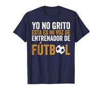 Coach Esta Es Mi Voz De Entrenador De Fútbol Camiseta, Hombre, Azul Marino, XL