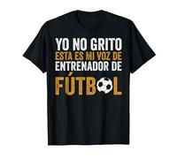 Coach Esta Es Mi Voz De Entrenador De Fútbol Camiseta, Hombre, Negro, L