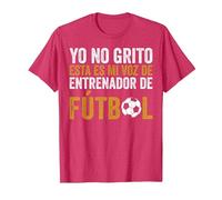 Coach Esta Es Mi Voz De Entrenador De Fútbol Camiseta, Hombre, Rojo Jaspeado, S