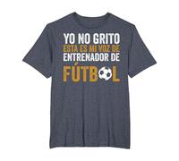 Coach Esta Es Mi Voz De Entrenador De Fútbol Camiseta, Hombre Tallas Grandes, Azul Jaspeado, 4X Alto