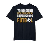 Coach Esta Es Mi Voz De Entrenador De Fútbol Camiseta, Hombre Tallas Grandes, Negro, 5X Alto