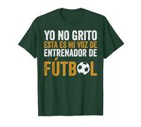 Coach Esta Es Mi Voz De Entrenador De Fútbol Camiseta, Hombre, Verde Bosque, M