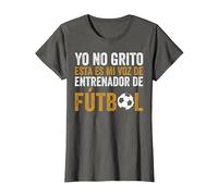 Coach Esta Es Mi Voz De Entrenador De Fútbol Camiseta, Mujer, Asfalto, L
