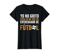 Coach Esta Es Mi Voz De Entrenador De Fútbol Camiseta, Mujer, Negro, S