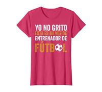 Coach Esta Es Mi Voz De Entrenador De Fútbol Camiseta, Mujer, Rojo Jaspeado, XXL