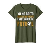Coach Esta Es Mi Voz De Entrenador De Fútbol Camiseta, Mujer, Verde Oliva, XXL