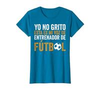 Coach Esta Es Mi Voz De Entrenador De Fútbol Camiseta, Mujer, Zafiro, L