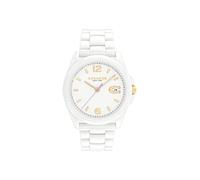 Coach Greyson - Reloj para mujer, mejora la elegancia para cada evento, resistente al agua (modelo 14503925), Blanco, WMN, Pulsera de eslabones