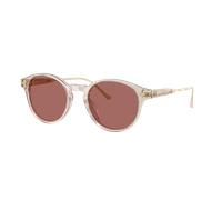 Coach Hombre Sunglass CAD83 - Color del Marco: Arena transparente, Color de la Lente: Wine Solid