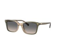 Coach Hombre Sunglass CR630 - Color del Marco: Degradado de tostado a verde oliva, Color de la Lente: Verde y arena