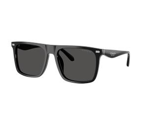 Coach Hombre Sunglass HC8440U CBY95 - Color del Marco: Negro, Color de la Lente: Gris liso