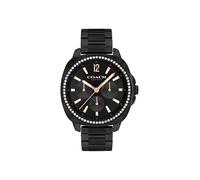 COACH Kitt - Reloj multifunción de cuarzo para mujer, pulsera de acero inoxidable, resistente al agua hasta 3 ATM, moderno y elegante, regalo para ella, 38 mm, Negro -, Moderno