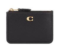 Coach Mini Skinny Cartera de llaves Piel 11 cm negro