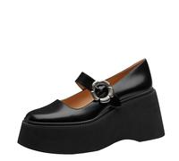 Coach Mocasines Mary Jane con plataforma Tea Rose para mujer, Negro -, 38 EU