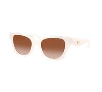 Coach Mujer Sunglass CAD18 - Color del Marco: Nube lechosa, Color de la Lente: Marrón Degradado
