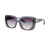 Coach Mujer Sunglass CAD33 - Color del Marco: Blanquecino y denim, Color de la Lente: Azul y morado degradado