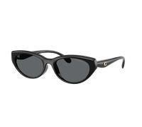 Coach Mujer Sunglass CDP42 - Color del Marco: Negro, Color de la Lente: Polarizadas gris liso
