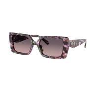 Coach Mujer Sunglass CW224 - Color del Marco: Carey perla amatista, Color de la Lente: Smoke Purple Gradient
