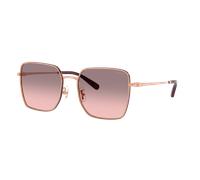 Coach Mujer Sunglass HC7184D CBZ51 - Color del Marco: Oro rosa / Rojo burdeos, Color de la Lente: Gris Degradado Rosa
