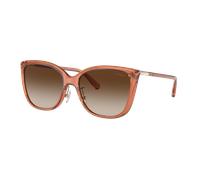 Coach Mujer Sunglass HC8345 C9206 - Color del Marco: Ámbar transparente, Color de la Lente: Marrón Degradado