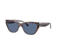 Coach Mujer Sunglass HC8370U CH570 - Color del Marco: Tortoise/Transparent Beige, Color de la Lente: Azul liso