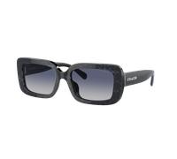 Coach Mujer Sunglass HC8380U CL922 - Color del Marco: Zafiro perla con la C distintiva, Color de la Lente: Azul Degradado