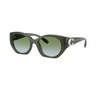 Coach Mujer Sunglass HC8407U CW194 - Color del Marco: Musgo lechoso, Color de la Lente: Moss Aqua Gradient