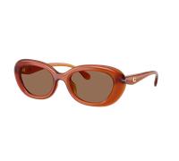 Coach Mujer Sunglass HC8448U CDP35 - Color del Marco: Ámbar y blanquecino, Color de la Lente: Wine Solid