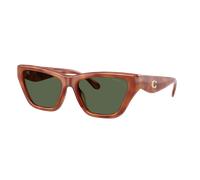 Coach Mujer Sunglass HC8449U CDP33 - Color del Marco: Carey Caramelo, Color de la Lente: Polarizadas verde liso