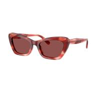 Coach Mujer Sunglass HC8452U CDP52 - Color del Marco: Tortuga y cereza, Color de la Lente: Wine Solid