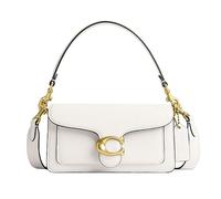 COACH Polished Pebble Leather Tabby Shoulder Bag 20, Bolso de Mano Mujer, Tiza, One Size
