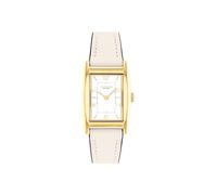 Coach Reese - Reloj de cuarzo 2H para mujer, con correa de piel auténtica, resistente al agua hasta 3 ATM/30 metros, reloj de moda premium para el estilo diario, 24 mm, Tiza, Minimalista