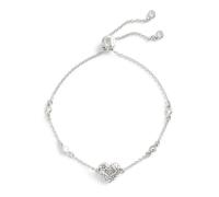 Coach Señoras Signature - Pulsera de latón con diseño de corazón acolchado, talla única, cristal de latón, sin piedras preciosas, talla única, Cristal de latón, No es una piedra preciosa