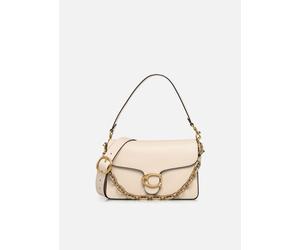 Coach Soft Grain Leather Chain Tabby Shoulder T.U Beige
