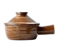 Coachadora de piedra de microondas, cocina de gres de cerámica de 300 ml, plato de horno de microondas de cerámica, de gres