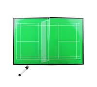 Coaches Tenis Clipboard, Foldable Coaching Marker Board, Entrenamiento de Tenis, Clipboards de doble cara, 2 en 1 Diseño para Entrenadores Deportivos, 40 x 42 cm