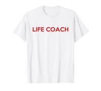 Coaching de Vida para el Desarrollo Personal Camiseta gráfica económica, Hombre, Blanco, M