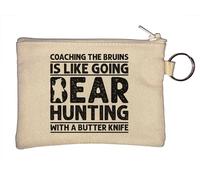 Coaching The Bruins is Like Going Bear Hunting with A Butter Knife Llavero Monedero Beige, beige, Talla única